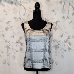 Dana Buchman Silk Beaded Blouse